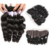 Easy Hair 10A Hair Peruvian Loose Wave Virgin Hair 4 Bundles with 13x4 Lace Frontal - Easy Hair