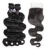 Easy Hair Indian Body Wave Weave Human Hair 4 Bundles With Lace Closure - Easy Hair