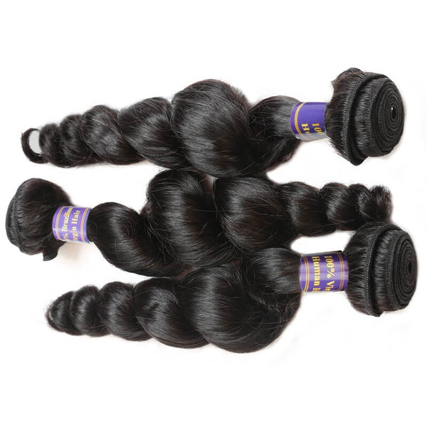 Easy Hair 10A Grade Indian Virgin Human Hair Loose Wave Hair 3pcs/lot - Easy Hair
