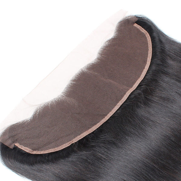 Easy Hair 8A Brazilian Virgin Straight Hair 3 Bundles With Lace Frontal Closure - Easy Hair