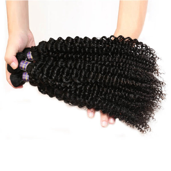 Easy Hair 10A Grade Brazilian Virgin Human Hair Kinky Curly Virgin Hair 3 Bundles - Easy Hair