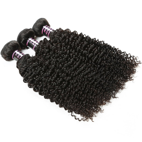 Easy Hair Hot Sell Peruvian Virgin Curly Human Hair Extensions 3pcs/lot - Easy Hair