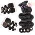 Easy Hair Peruvian Body Wave Human Hair Weave 4 Bundles With Lace Closure - Easy Hair