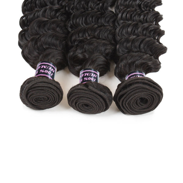 Easy Hair Hot Sell Deep Wave Virgin Brazilian Human Hair 3 Bundles - Easy Hair