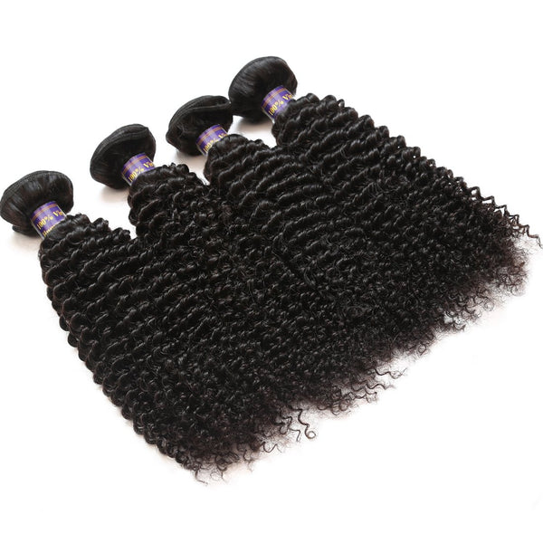 Easy Hair 10A Grade Unprocessed Brazilian Kinky Curly Virgin Human Hair 4 Bundles Weave - Easy Hair