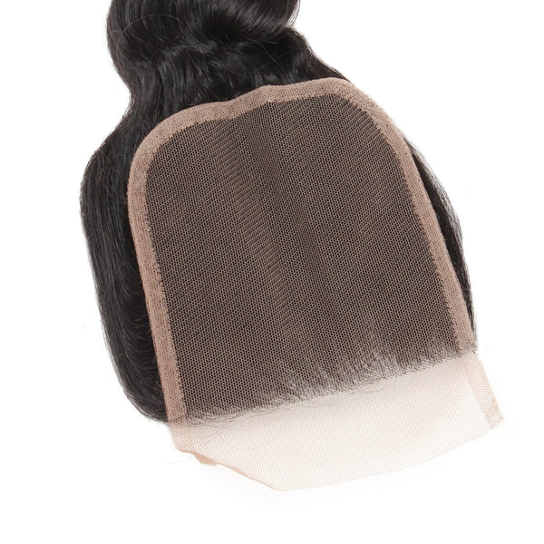 Easy Hair Peruvian Loose Wave Lace Closure 4x4 Human Hair Lace Closure - Easy Hair