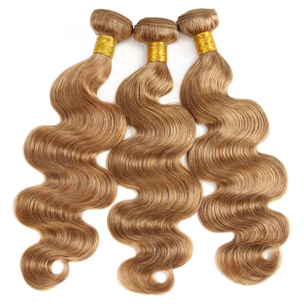 Easy Hair Body Wave Virgin Brazilian Human Hair 3 Bundles Ombre 30# Human Hair Weave - Easy Hair