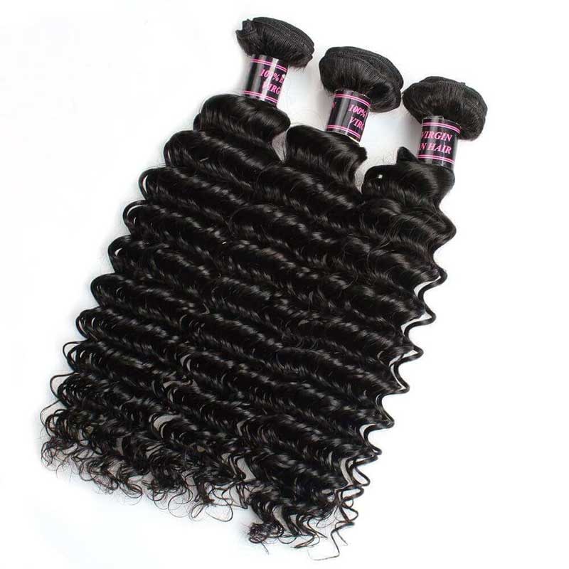 Easy Hair Hot Sell Deep Wave Virgin Brazilian Human Hair 3 Bundles - Easy Hair